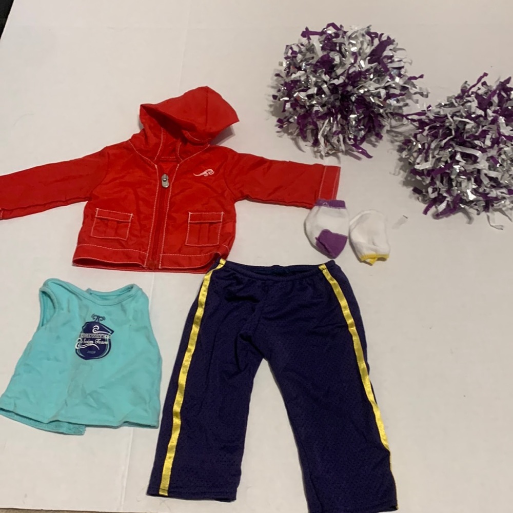 American Girl | Miscellaneous Bundle of Sports Exercise Clothes and Accessories